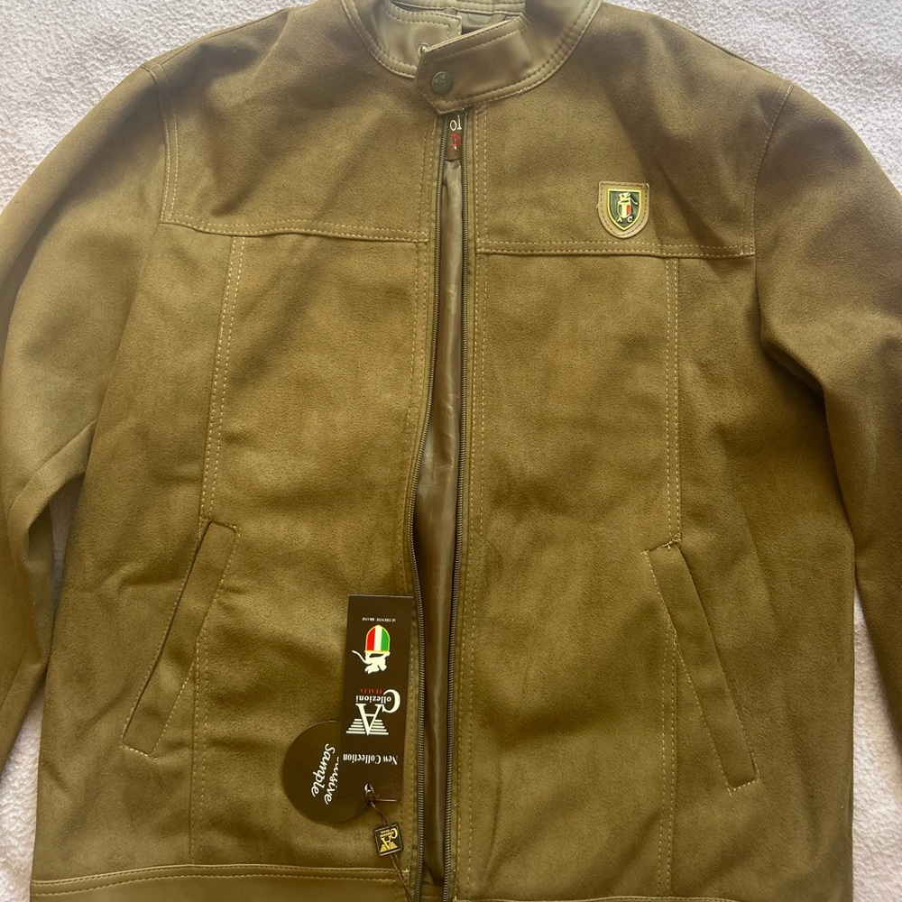 A Collezioni Suede Leather Moto jacket XL